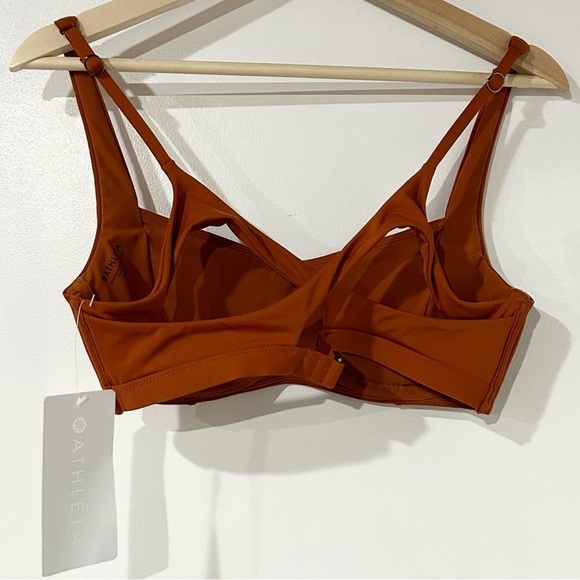 NWT Athleta Entwined Bikini Top Palomino Rust 34 B/C - Picture 5 of 6